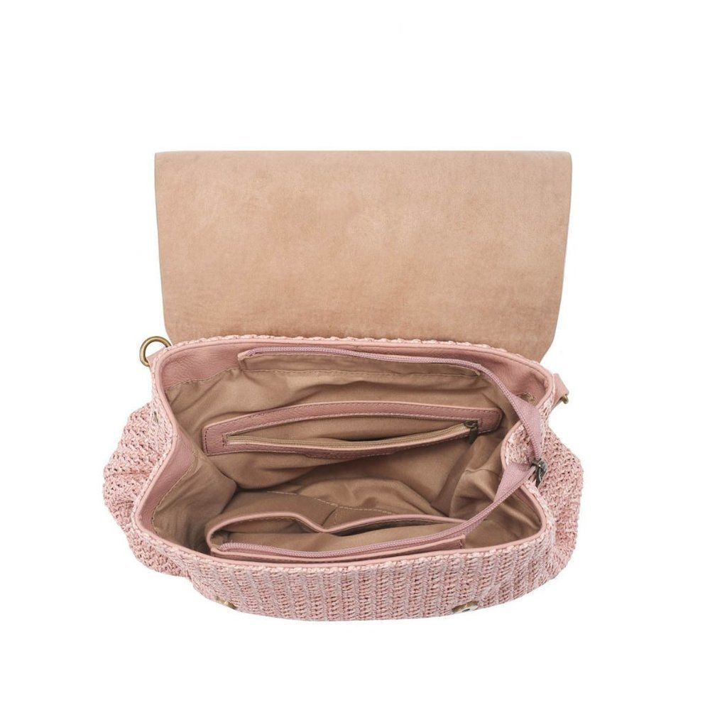 Woven Convertible Backpack with Flapover Closure - Picture 8 of 8